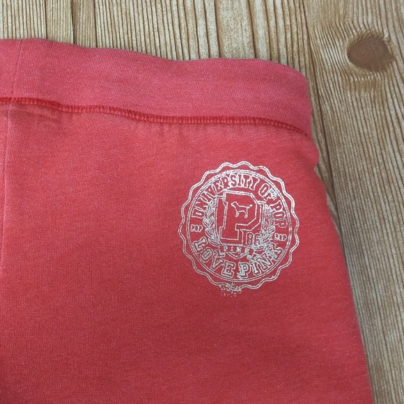 PINK VICTORIA SECRET orange capri pants yoga size S - Picture 4 of 7